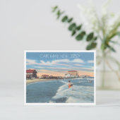 Cape May, New Jersey  strand scene Briefkaart (Staand voorkant)