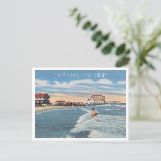 Cape May, New Jersey  strand scene Briefkaart (Staand voorkant)