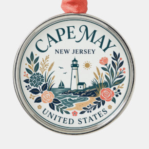 Cape May, New Jersey, Verenigde Staten New Jersey Metalen Ornament