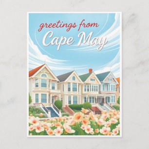 Cape May, New Jersey – Victoriaanse huizen Briefkaart