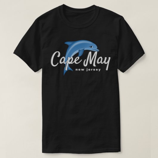 Cape May NJ , Cape May Dolphin Beach  T-shirt (Design voorkant)