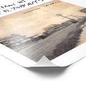 Cape May NJ Map Coördineert  stijl Foto Afdruk (Hoek)