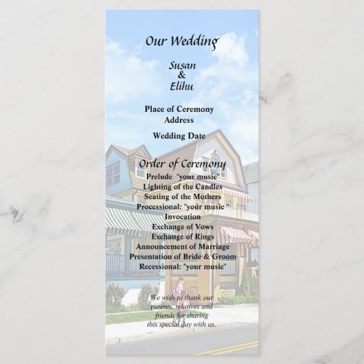 Cape May NJ - Zusters die Perry Street aflopen Programma (Voorkant)