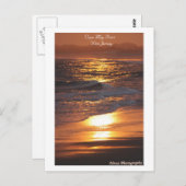 Cape May Point New Jersey Sunset Briefkaart (Voorkant / Achterkant)
