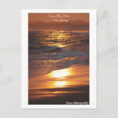 Cape May Point New Jersey Sunset Briefkaart (Voorkant)