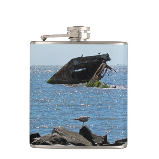 Cape May Shipwreck Heupfles (Voorkant)