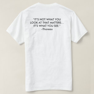 Cape May Stage ART Logo en Quote T-shirt in wit