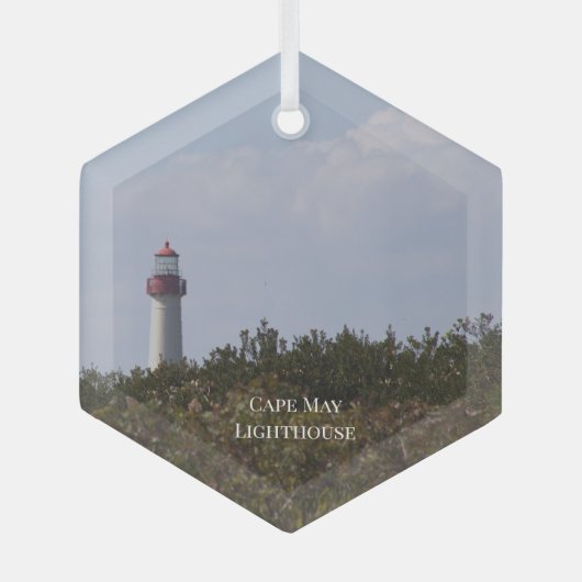 Cape May Vuurtoren Ornament (Voorkant)