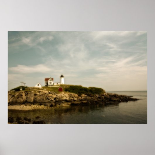 Cape Naddick Light House Poster (Voorkant)