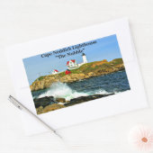 Cape Neddick, "de nubble", vuurtoren Rechthoekige Sticker (Envelop)