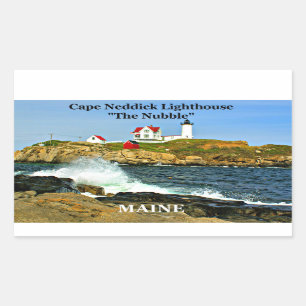 Cape Neddick, "de nubble", vuurtoren Rechthoekige Sticker