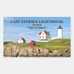Cape Neddick, "de nubble", vuurtoren Rechthoekige Sticker