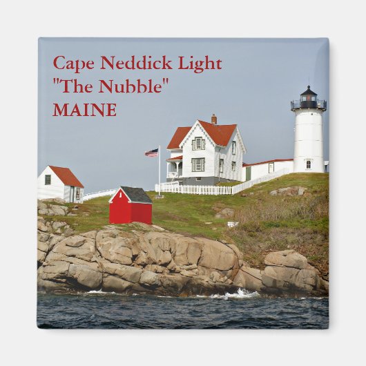 Cape Neddick licht, Maine magneet (Voorkant)