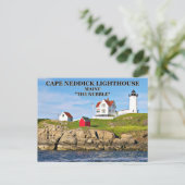 Cape Neddick Light "the Nubble", carte postale du  (Debout devant)