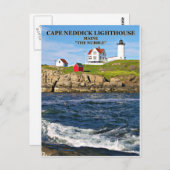 Cape Neddick Light "the Nubble", carte postale du  (Devant / Derrière)