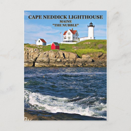Cape Neddick Light "the Nubble", carte postale du  (Devant)