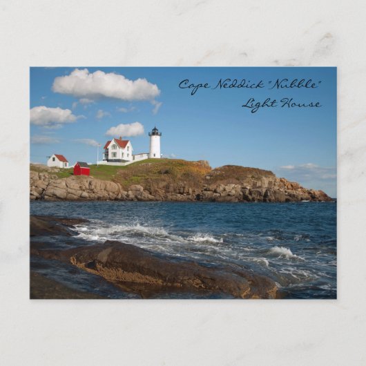 Cape Neddick "Nubble" Light House Briefkaart (Voorkant)