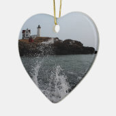 Cape Neddick / Nubble Light Keramisch Ornament (Links)