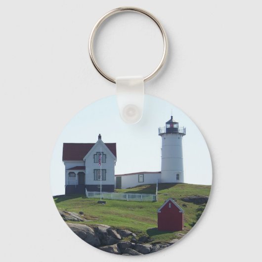 Cape Neddick Nubble Light Sleutelhanger (Voorkant)