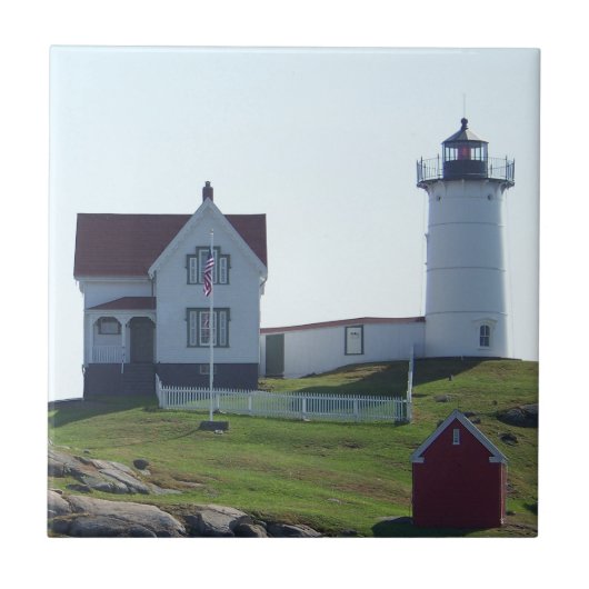 Cape Neddick Nubble Light Tegeltje (Voorkant)