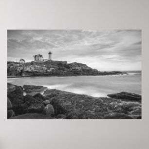 Cape Neddick Nubble Lighthouse, York, VS Poster