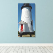 Cape Poge Light House op Martha's wijntuin Canvas Afdruk (Insitu (Houten vloer))