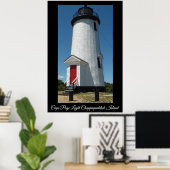 Cape Poge Light Lighthouse Chappaquiddick Island Poster (Thuiskantoor)