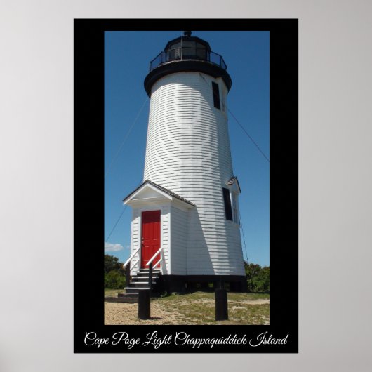 Cape Poge Light Lighthouse Chappaquiddick Island Poster (Voorkant)