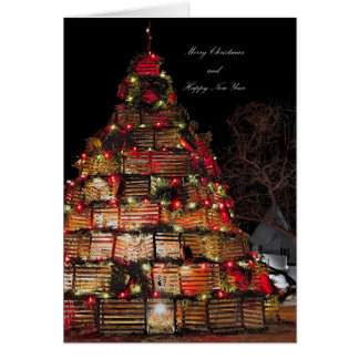 Cape Porpoise célèbre la carte de Noël pliée