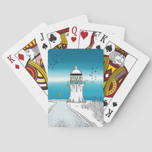 Cape Reinga Lighthouse NZ Pokerkaarten (Achterkant)