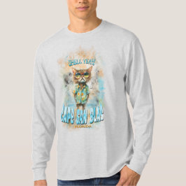 Cape San Blas Florida Beach Cat T-shirt