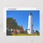 Cape St. George Lighthouse, Florida Briefkaart (Voorkant / Achterkant)