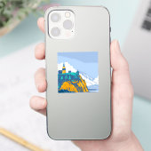Cape Teleurstelling met vuurtoren Sticker (Telefoon)