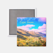 Cape Town 12 Apôtres Plage Ocean Mountain Magnet (Recto/Verso)
