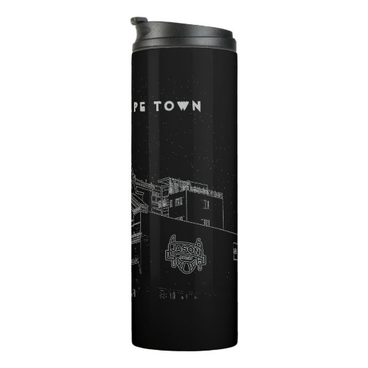 Cape Town Architecture Bakery Building Sketch Thermosbeker (Geroteerd rechts)