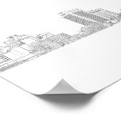 Cape Town Architecture Buildings Sketch Poster (Hoek)