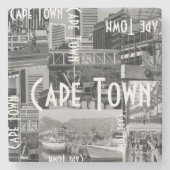 Cape Town Architecture Cityscape Monochrome  Stenen Onderzetter (Voorkant)