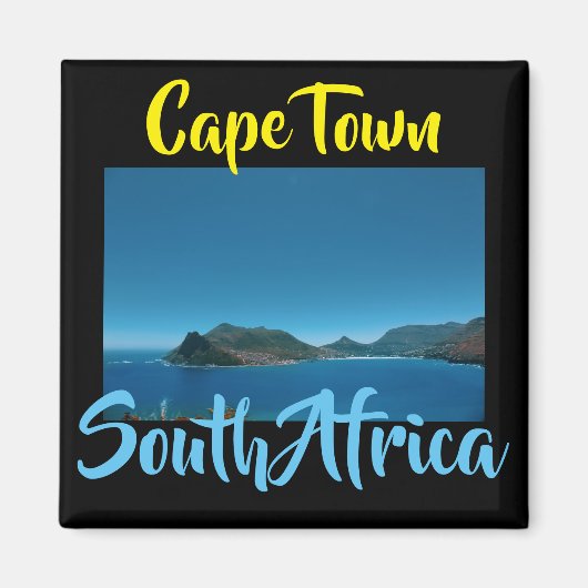 Cape Town Area Ocean Mountain View Magnet (Devant)