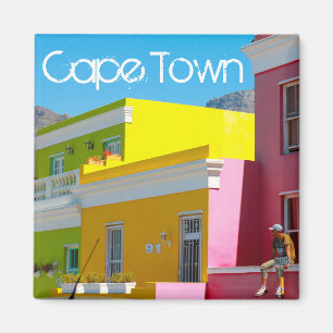 Cape Town Bo-Kaap Cityscape Magnet Afrique du Sud