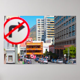 Cape Town Cityscape Architecture City South Africa Poster