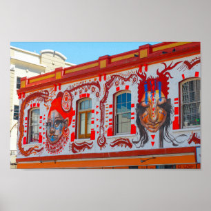 Cape Town Cityscape Architecture City South Africa Poster