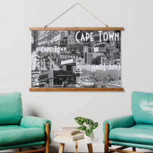 Cape Town Monochrome Cityscape Architecture Hangend Wandkleed