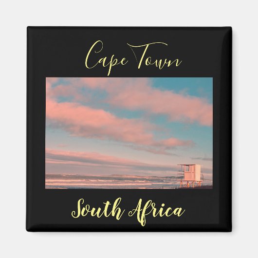 Cape Town Ocean Sunset View Magnet (Devant)
