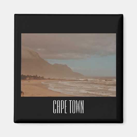 Cape Town Ocean Waves Beach Camps Bay Magnet (Devant)