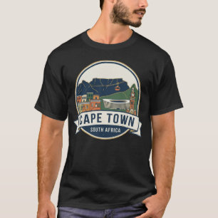 Cape Town Silhouet: Moederstad Icoon Embleem T-shirt