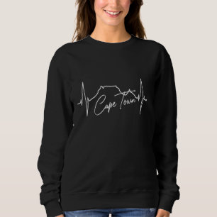 Cape Town Skyline Heartbeat Love South Africa Tabl Trui