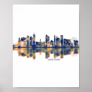 Cape Town Skyline Poster