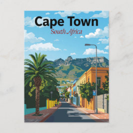 Cape Town South Africa Colorful Street Briefkaart