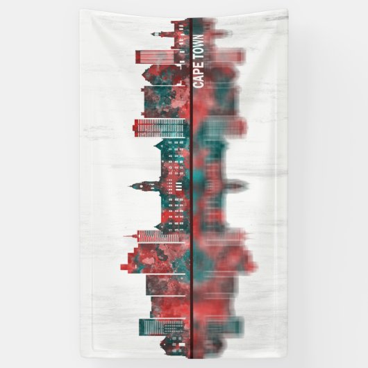 Cape Town South Africa Skyline Spandoek (Verticaal)