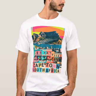 Cape Town South Africa Travel Bo-Kaap Landscape T-shirt